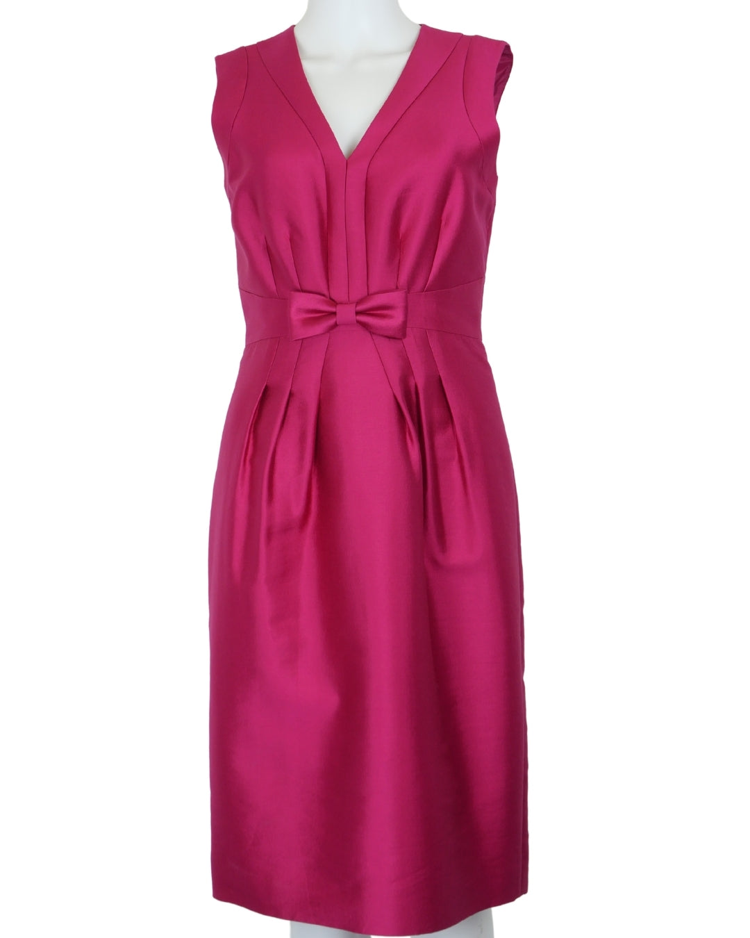 Hobbs Bow-Waist Satin Sheath – Size 10 – Preloved
