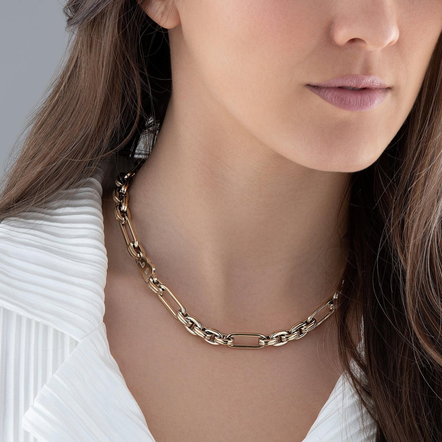 Boss Yellow Gold Tone Ladies Necklace - New in Box