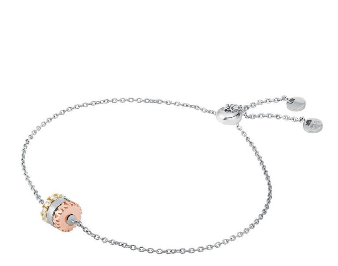 Michael Kors Silver 14 CT Rose Gold Plated Ladies Bracelet - New in box/tags