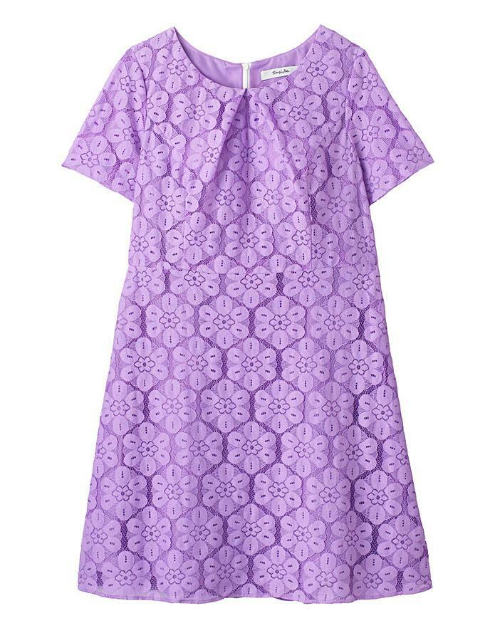 Simply Be Lilac Skater Dress Size 14