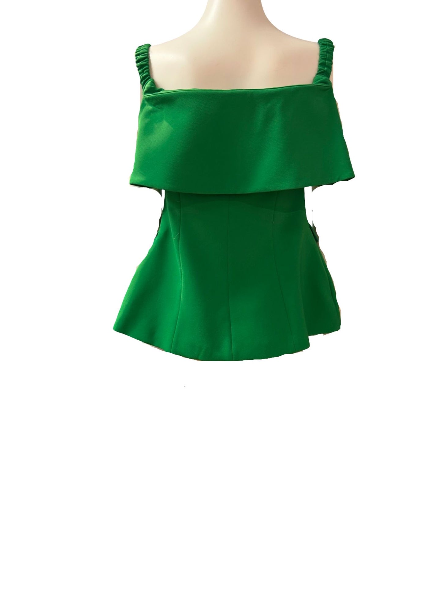 Forever Unique Green Cropped Top - Size - 8 - Preloved