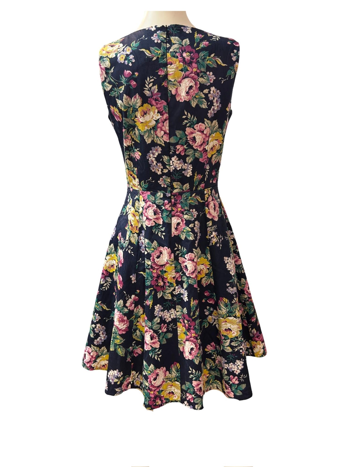 Joe Browns Floral Sleeveless Dress - Size -10 - Preloved