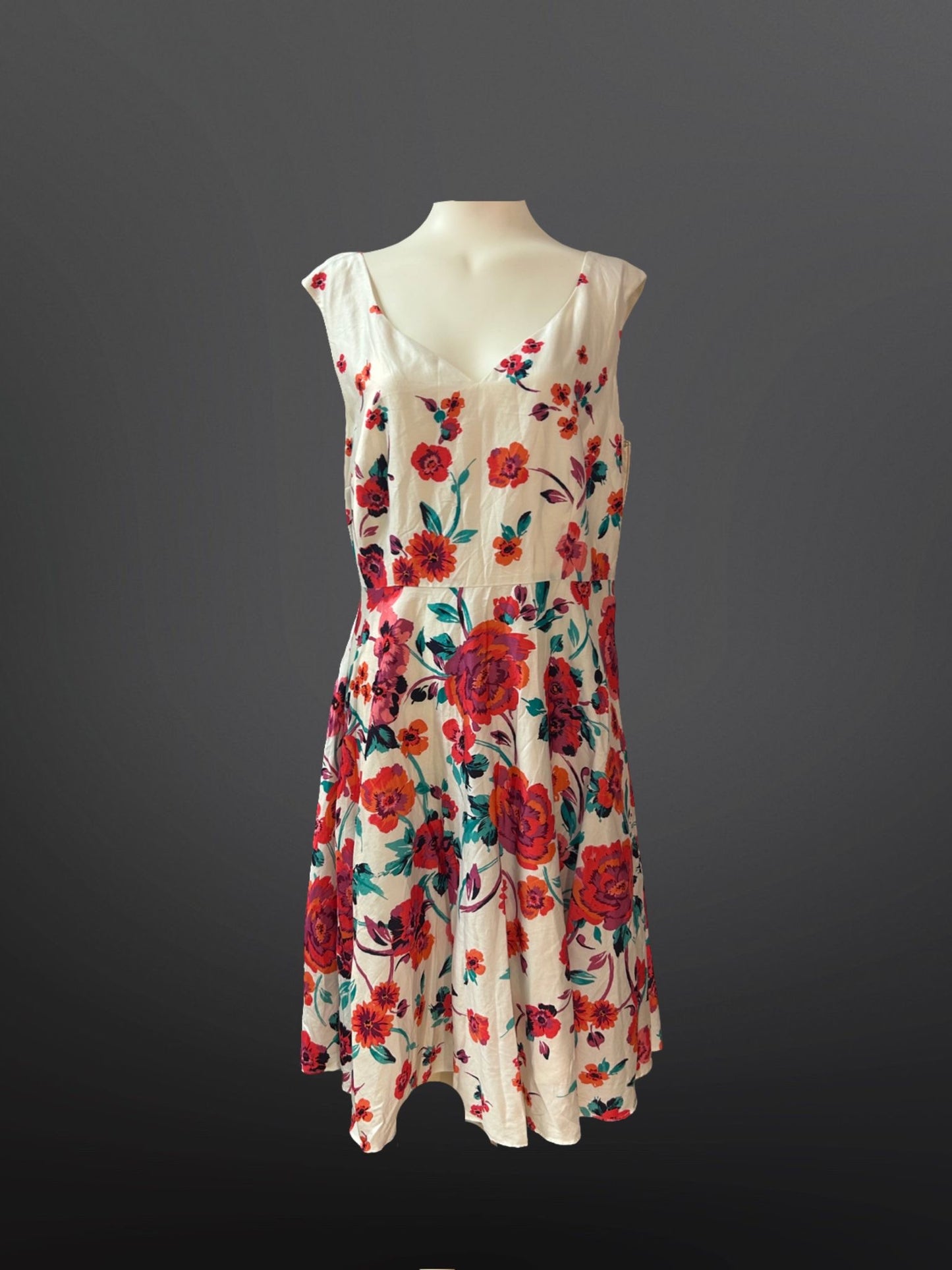 Monsoon Floral Dress - Size - 12- Preloved
