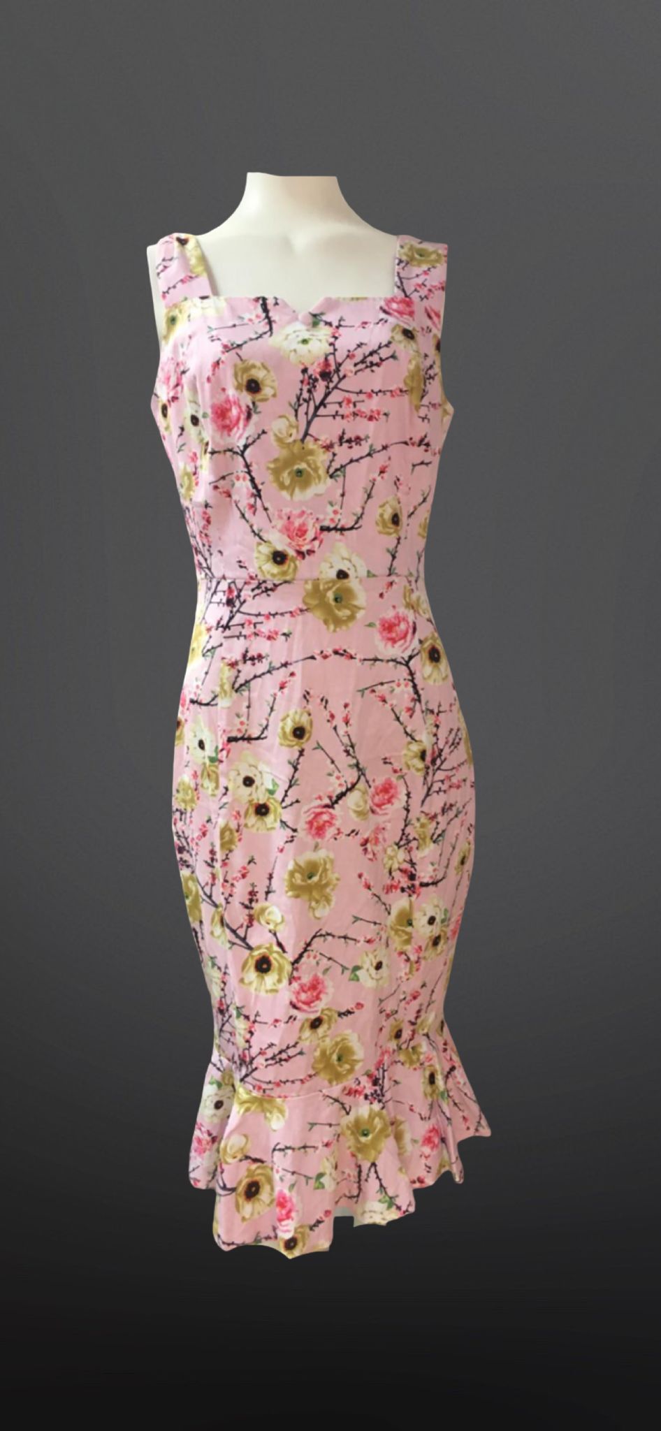 Joe Browns Pink Floral Dress - Size - 10 -Preloved