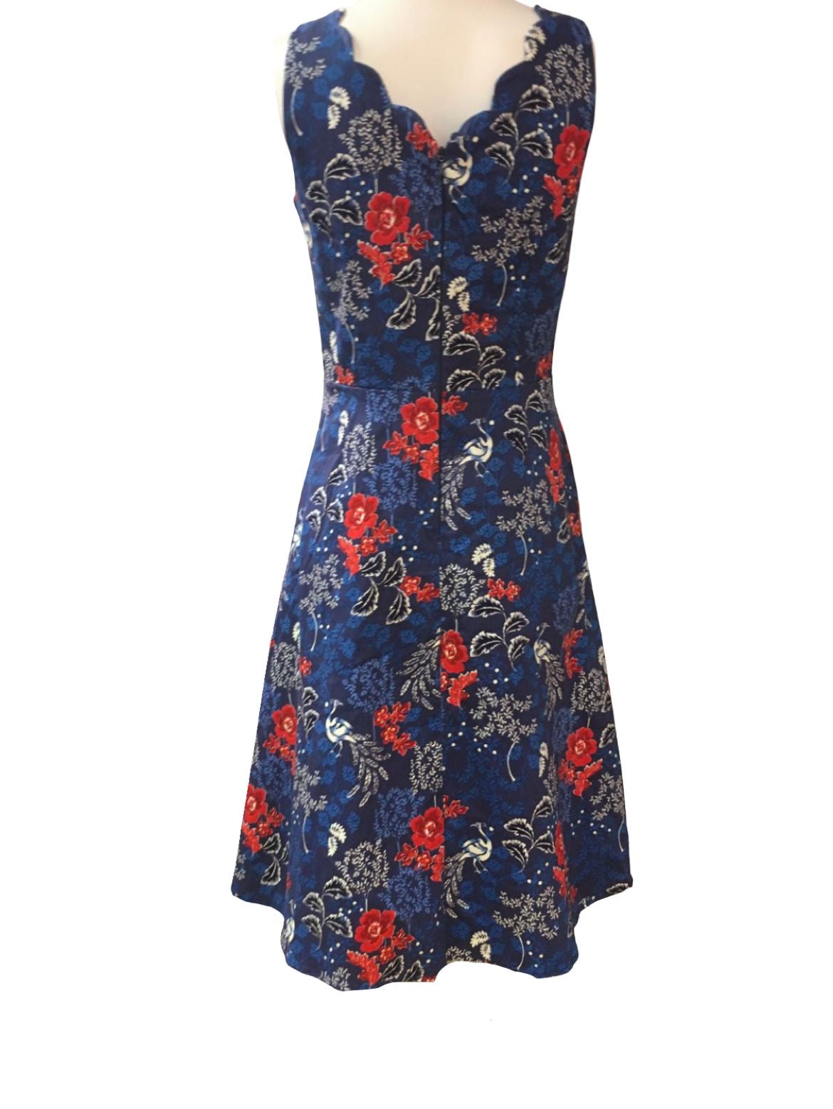 Joe Browns Blue Floral Dress - Size - 10 - Preloved