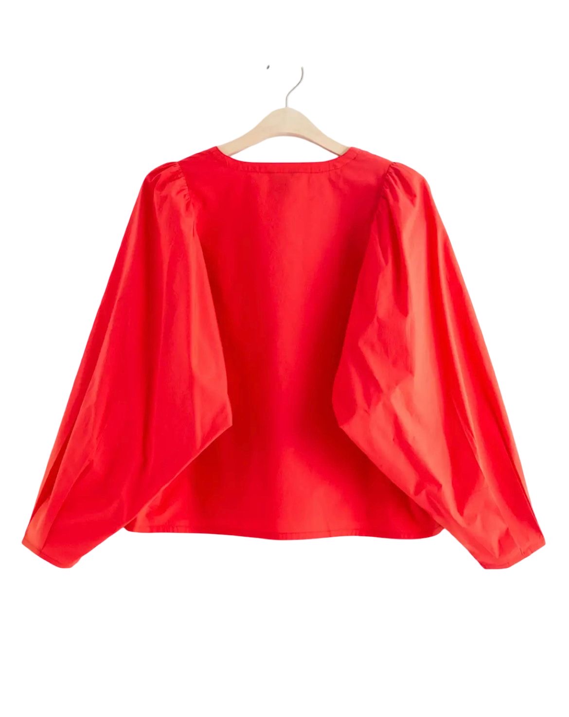 Lindex Red Puff Sleeve Blouse - Size - S - New