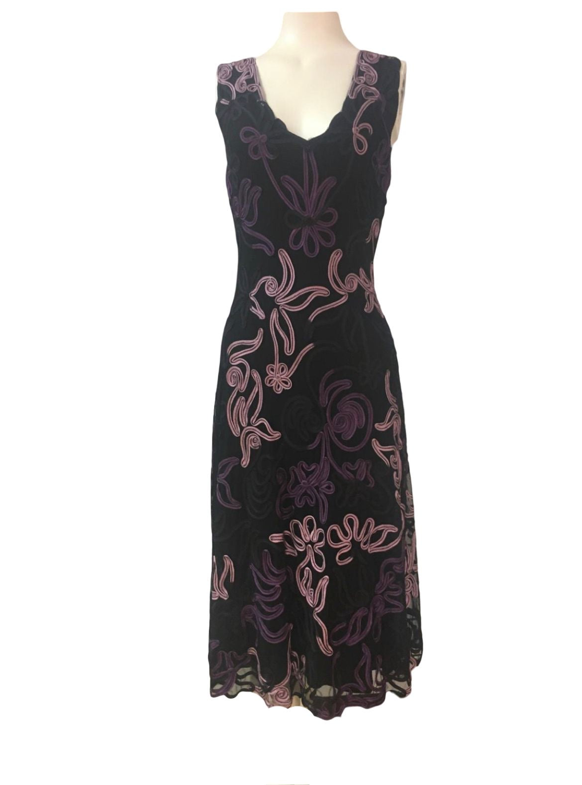 Phase Eight Purple Dress - Size - 10- Preloved