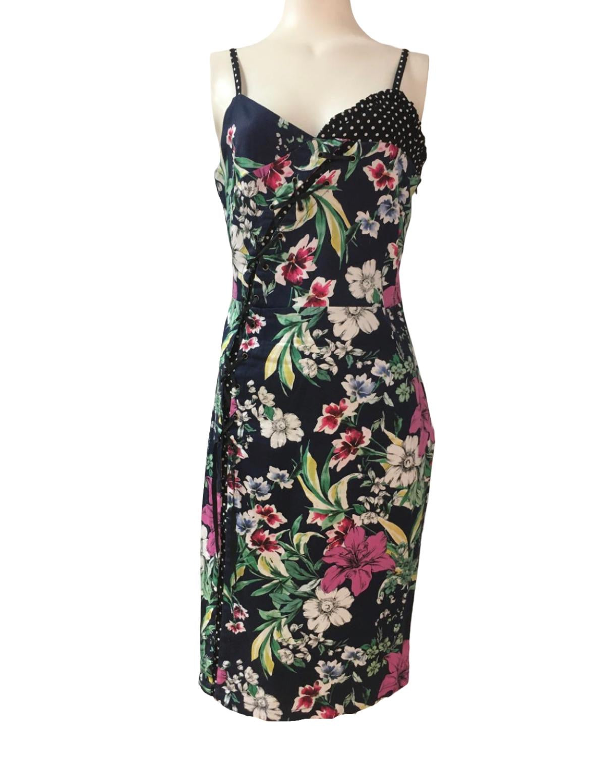 Joe Brown Navy Midi Dress - Size - 10 - Preloved