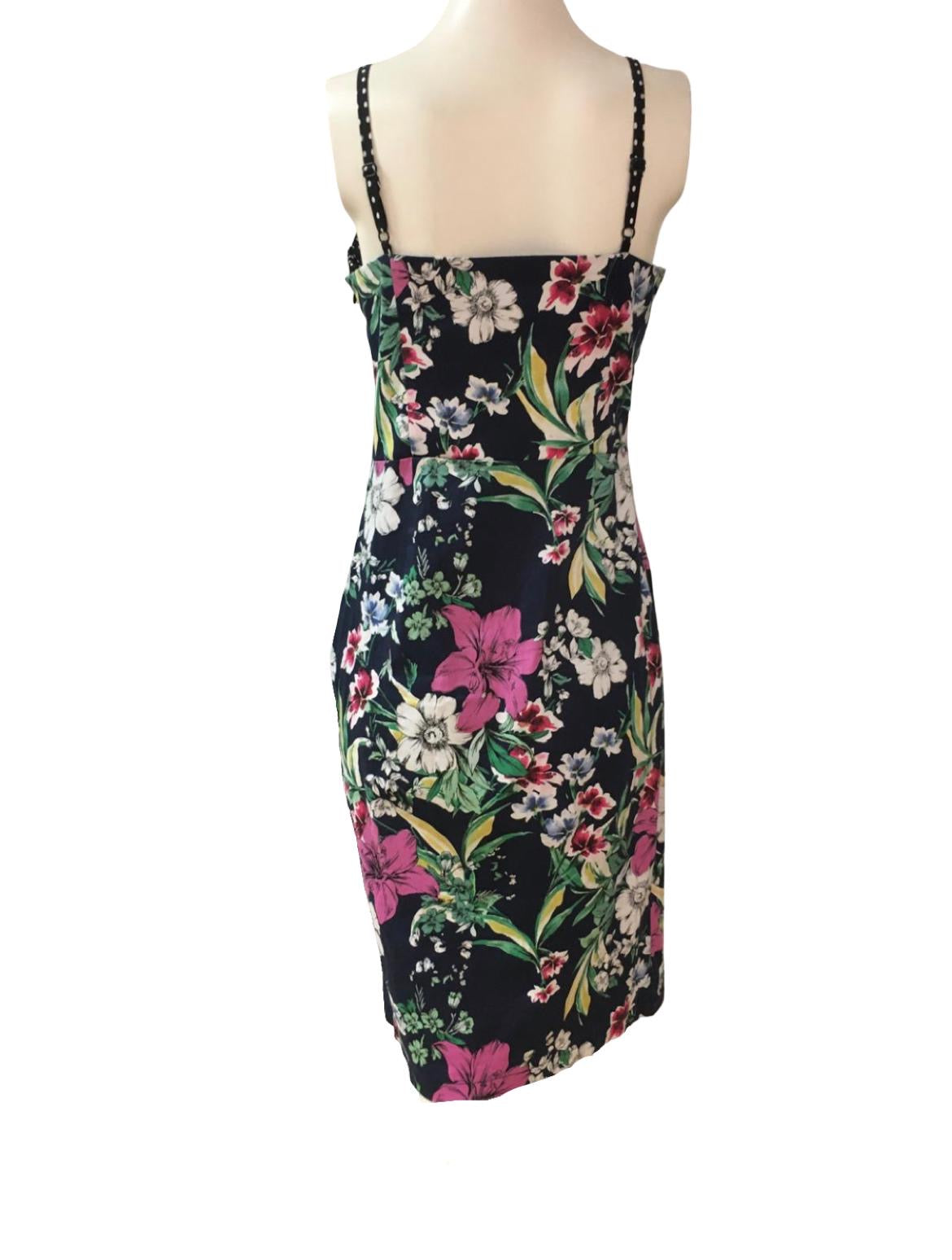 Joe Brown Navy Midi Dress - Size - 10 - Preloved