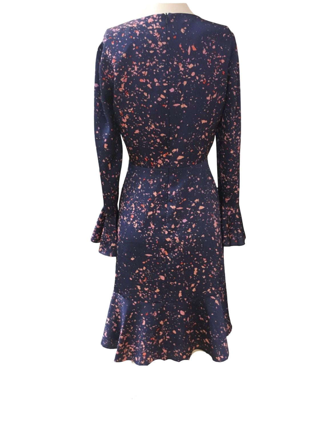 Fenn Wright Manson Navy and Pink Dress - Size - 8 - Preloved