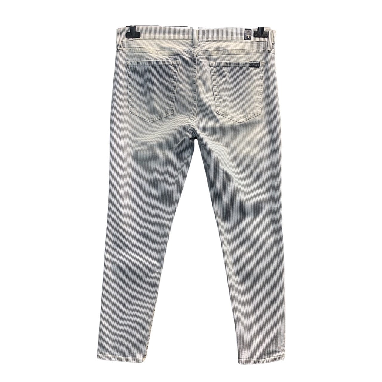 7 For All Mankind Stripe Jeans - Size 30 - Preloved