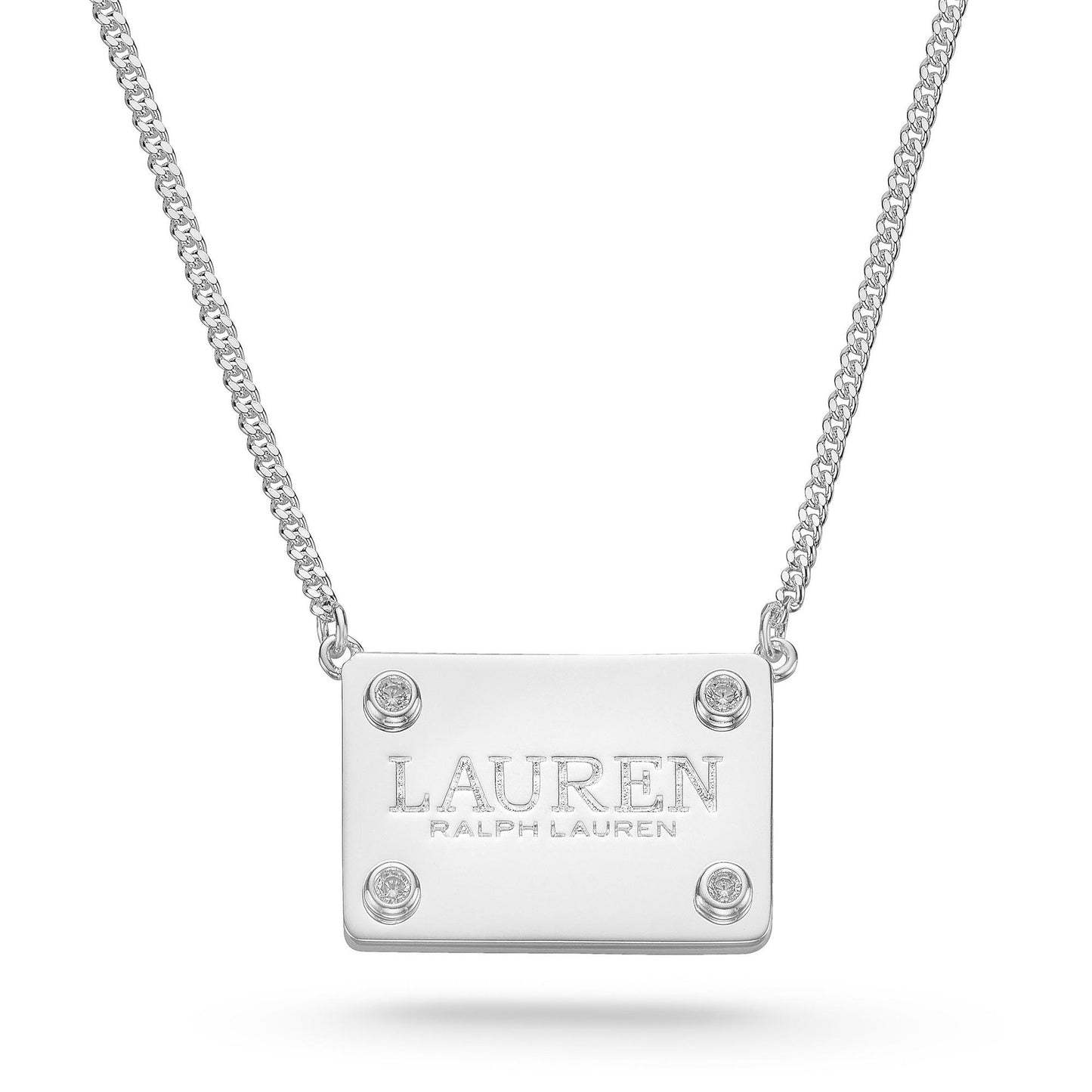 Lauren Ralph Lauren Silver Crystal Necklace - New tags