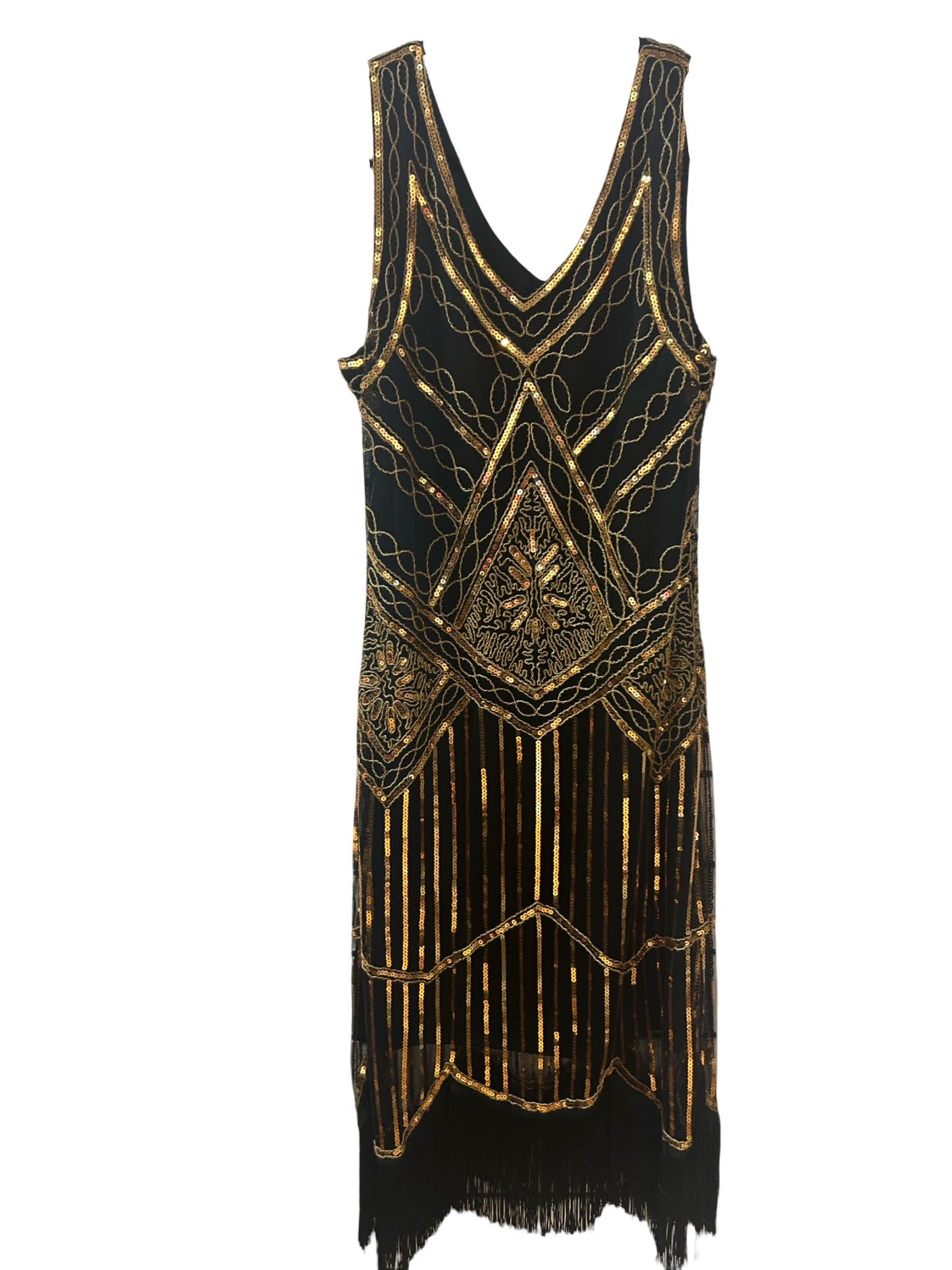 Urban Renewal One-Of-A-Kind Sequin Tassel Dress - Sixe XXXL - Preloved