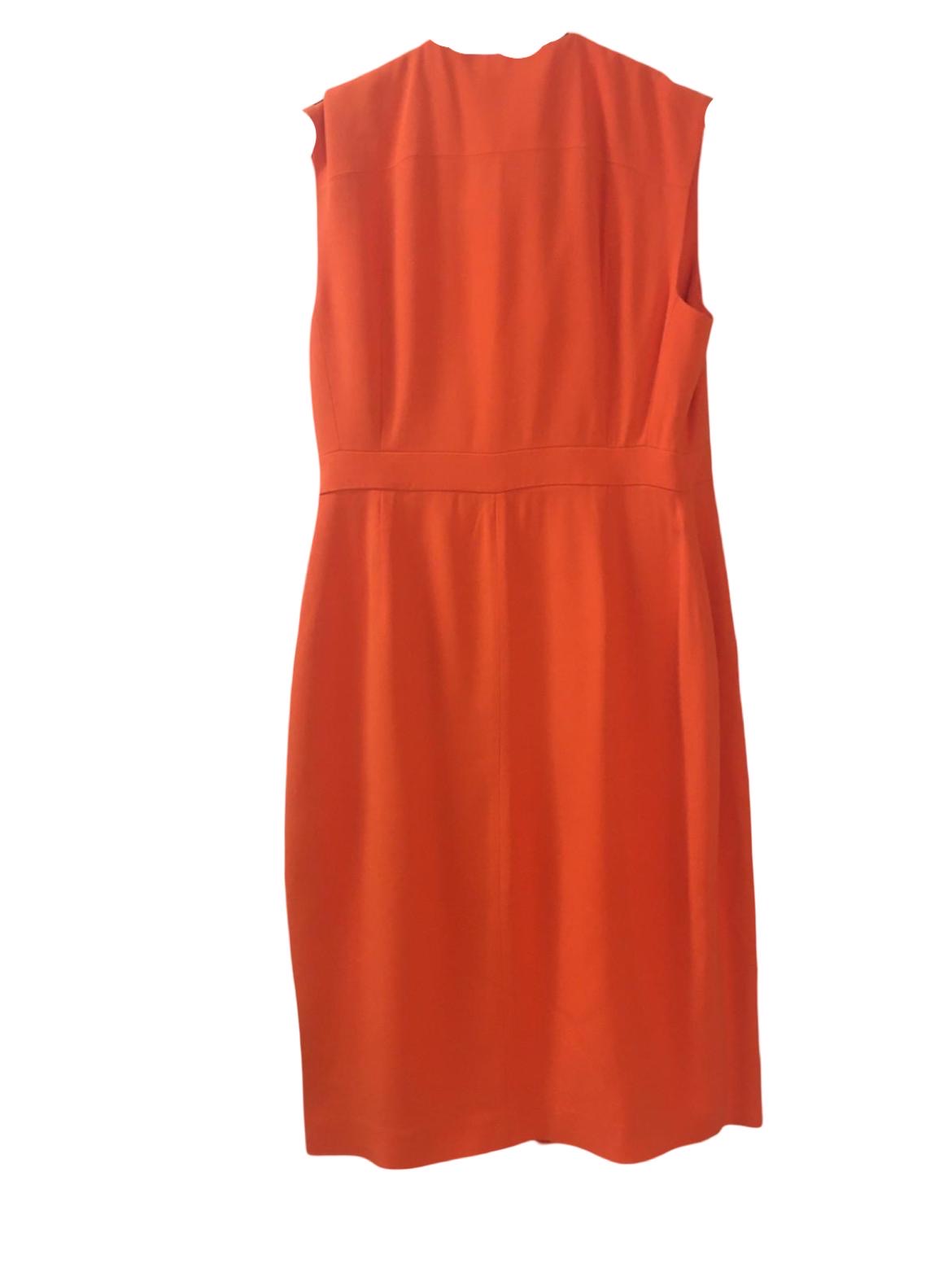 L.K. Bennett Midi Wrap-Around Dress - Size 10 - Preloved