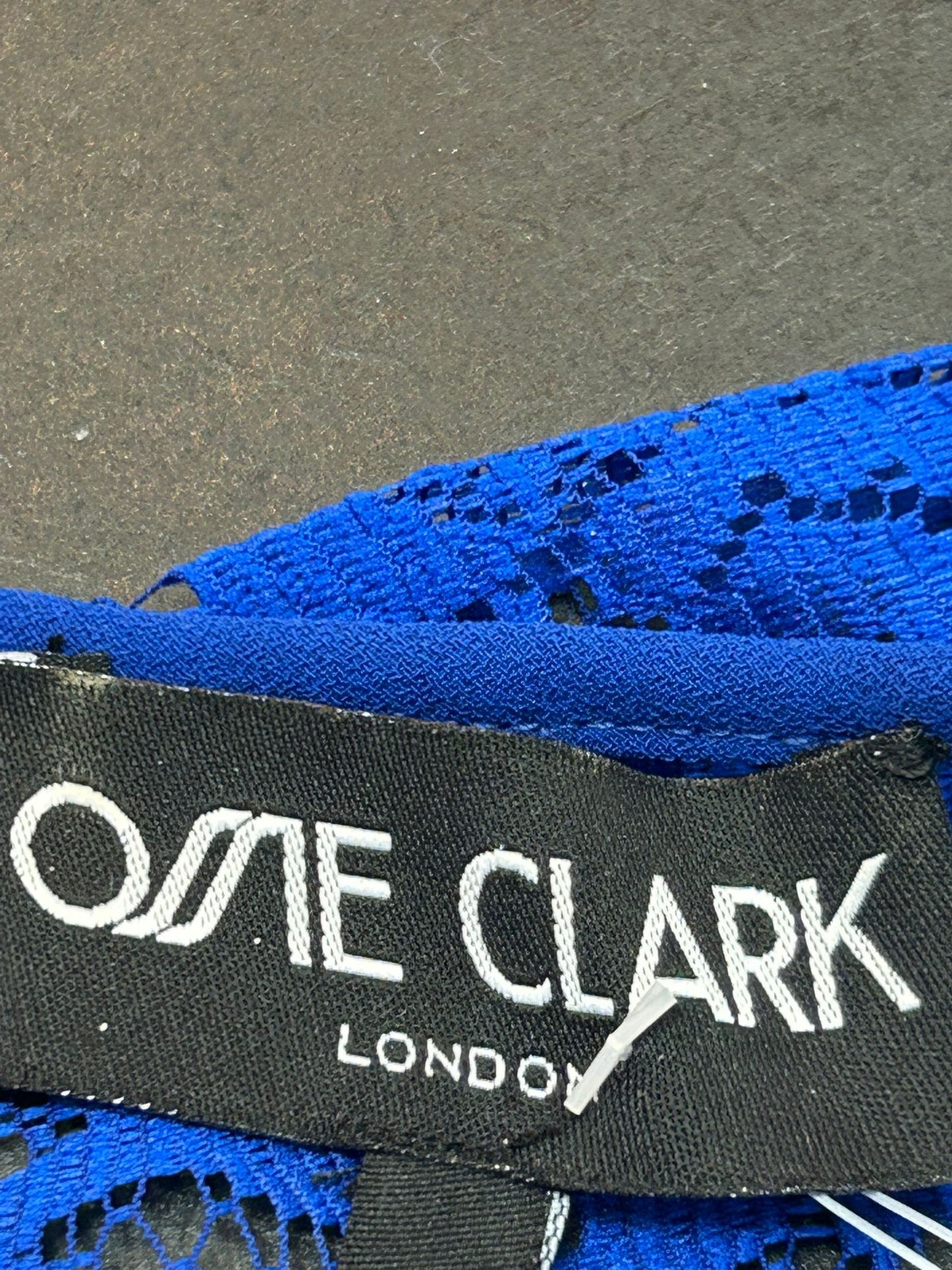 Ossie Clark Blue Dress - Size 10 - Preloved