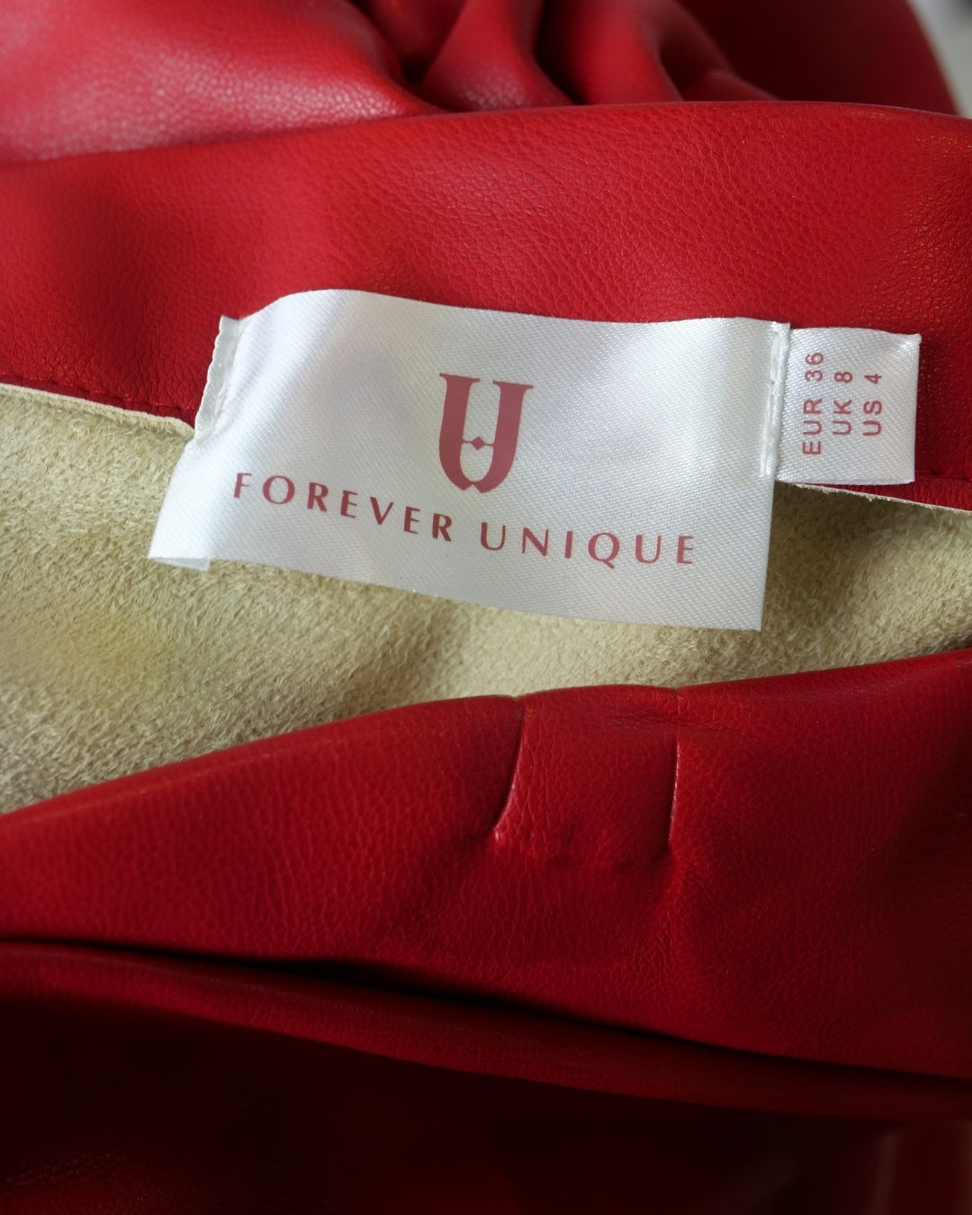 Forever Unique Red Skirt - Size 8 - Preloved