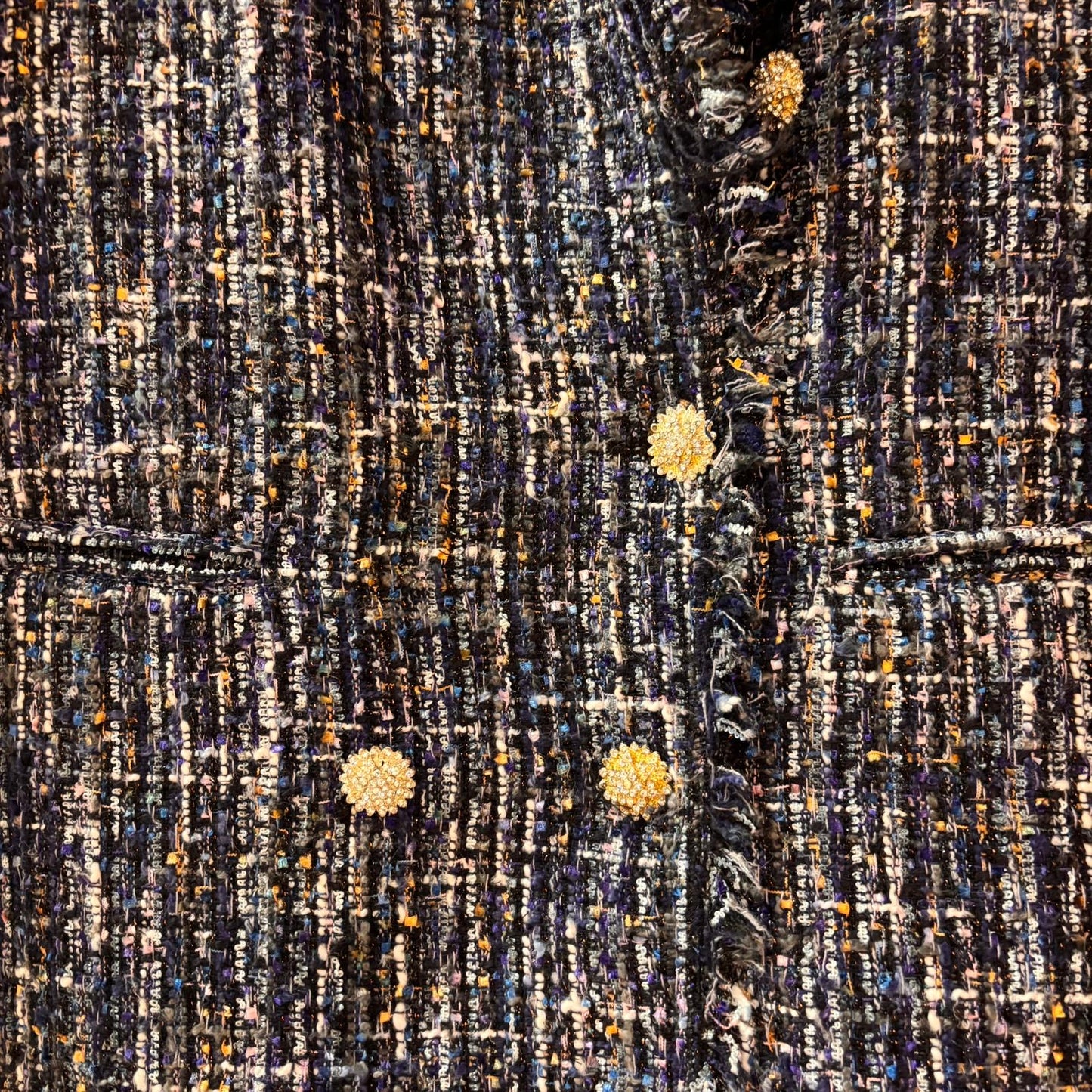 Attentif Navy Mix Blazer - Size 10