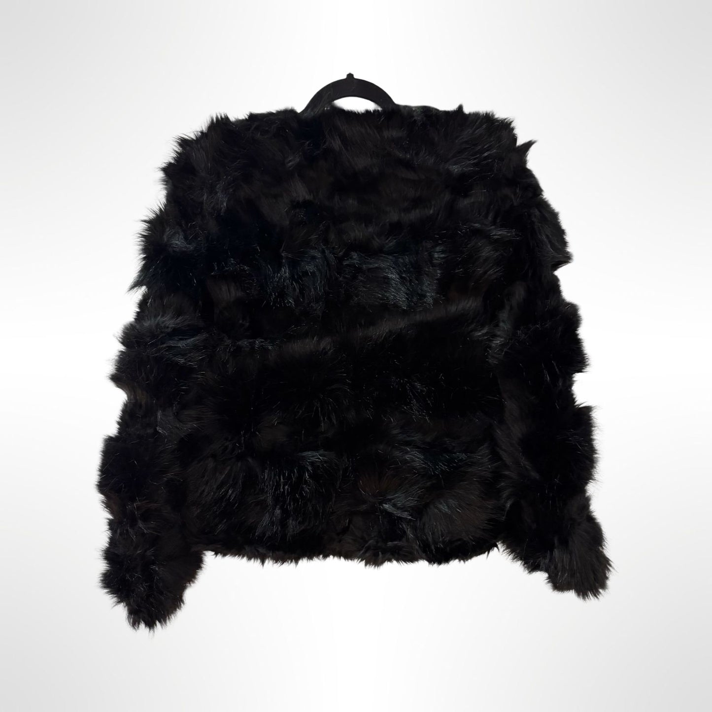 Black Faux Fur Coat - New