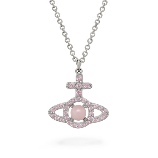 Vivienne Westwood Olympia Silver Cubic Zirconia and Pearl Pendant - New tags- box