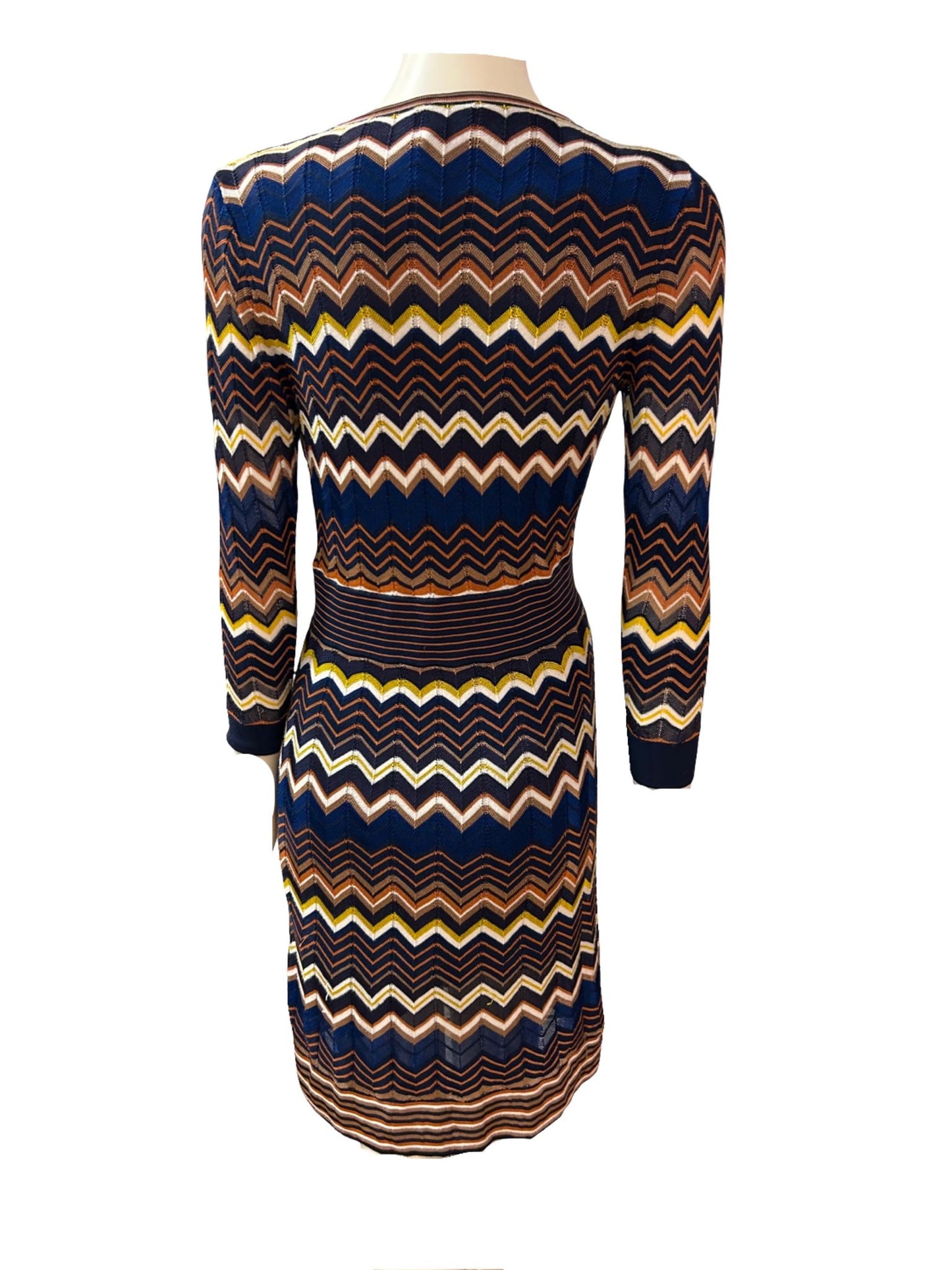 Karen Millen Zig Zag Knit Dress -Size - 10 - Preloved