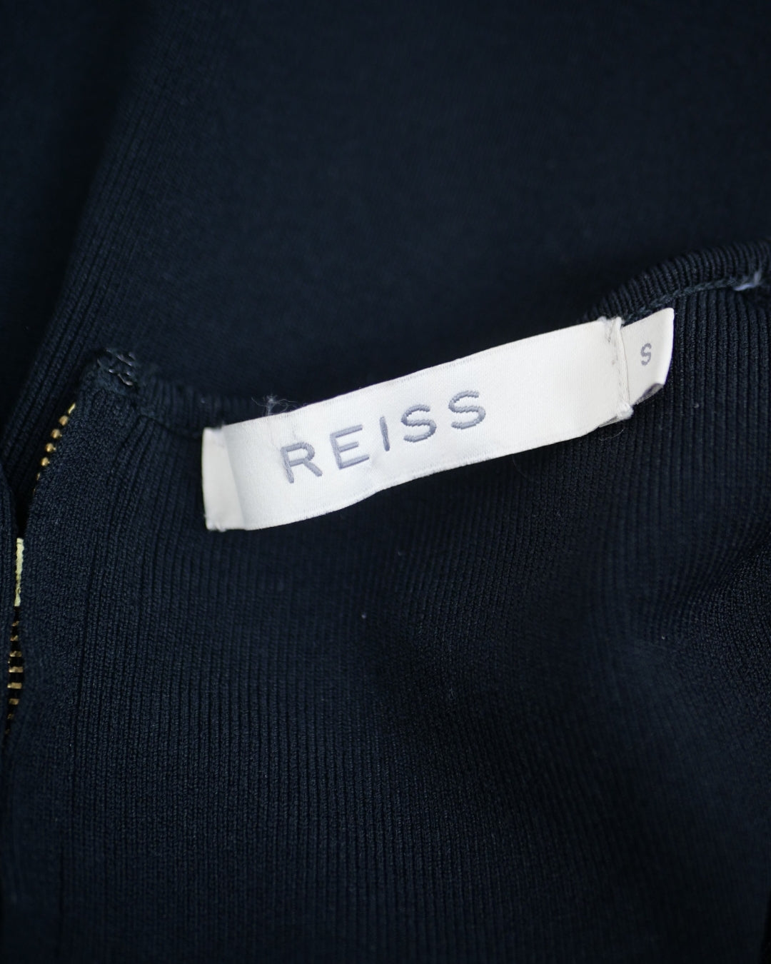 Reiss Black Bodycon Dress - Size - S - Preloved
