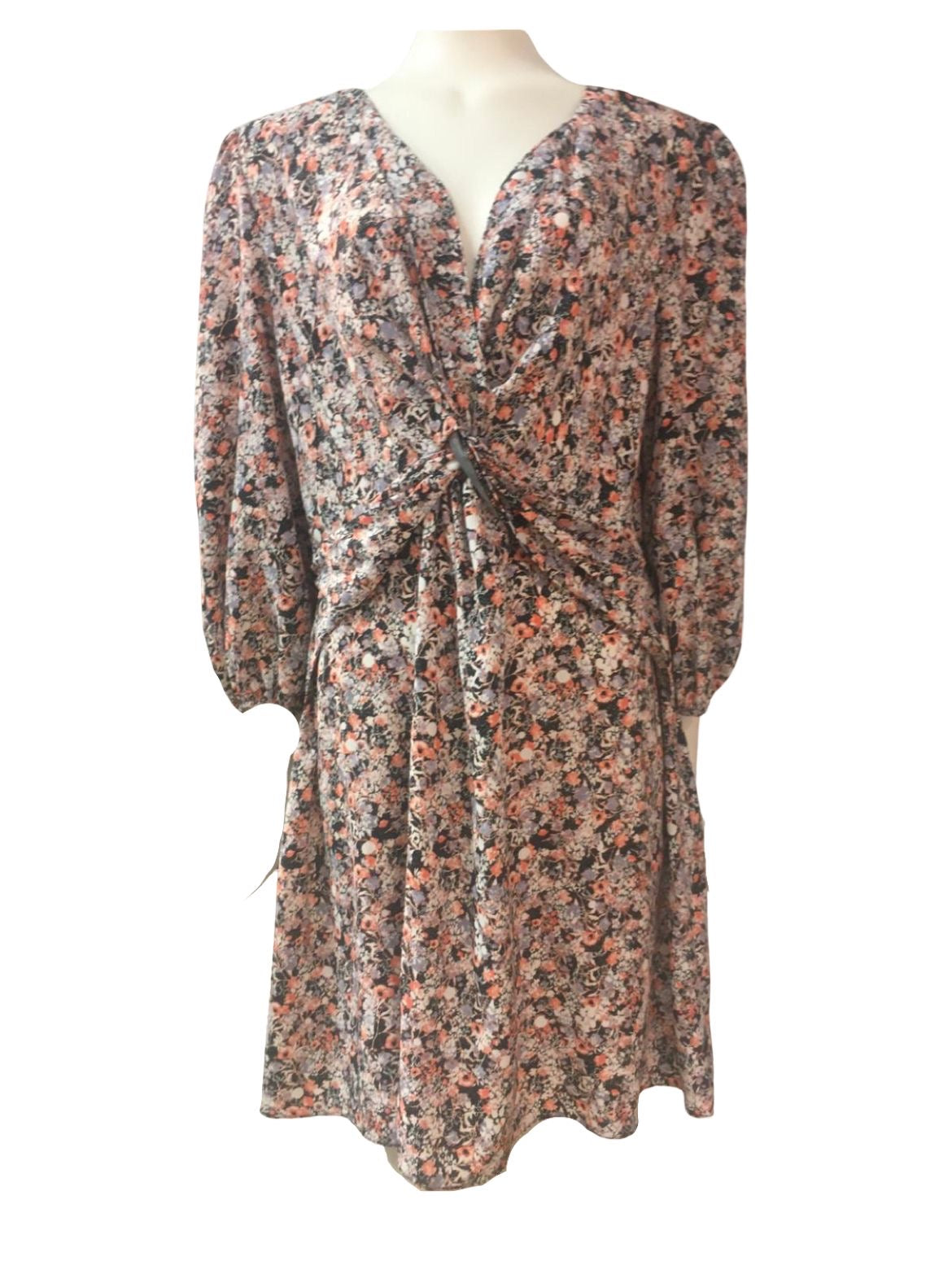 River Island Floral Dress - Size -16 - Preloved
