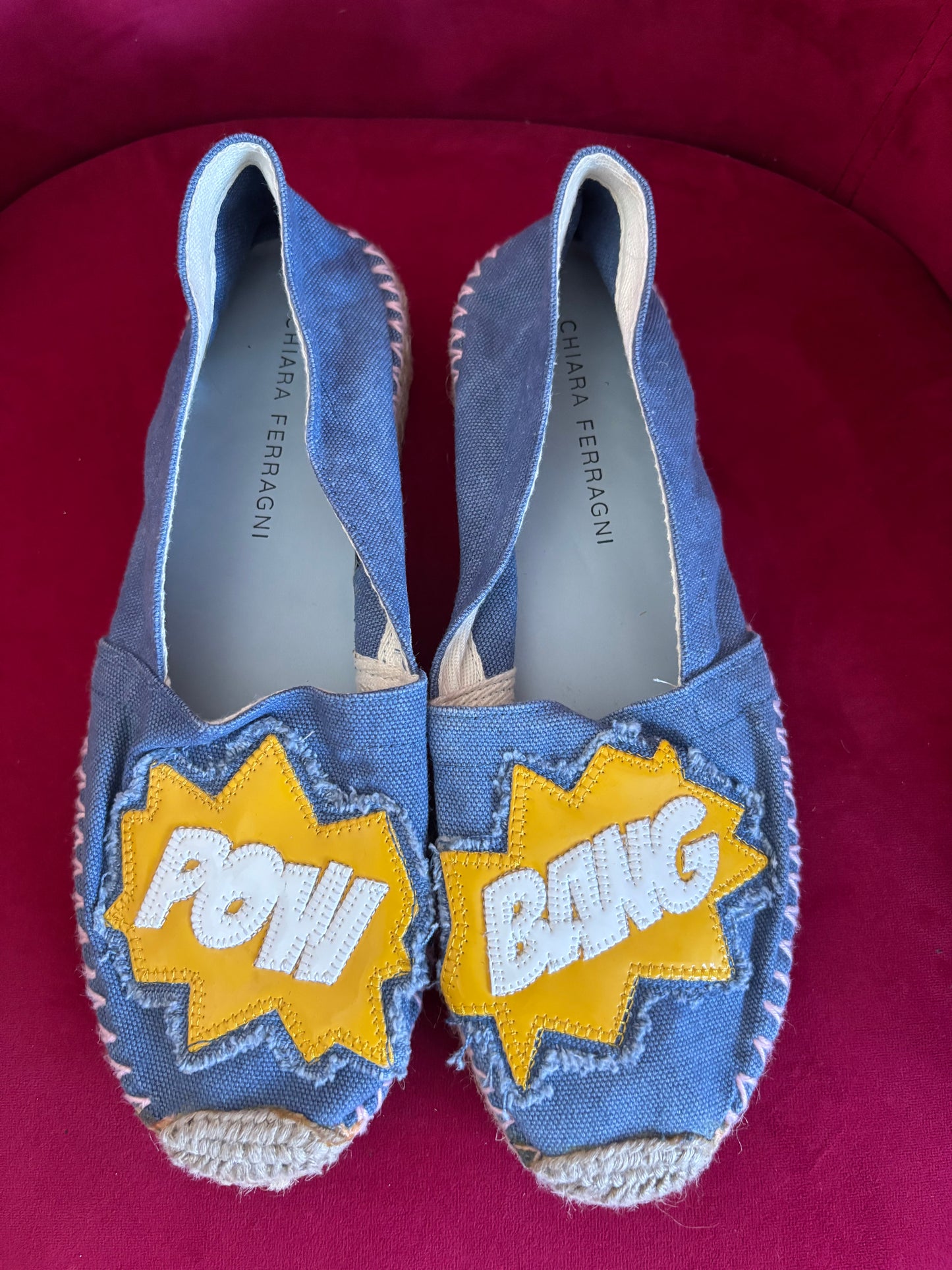 Chiara Ferragni Denim Espadrilles EU 39 -UK 6