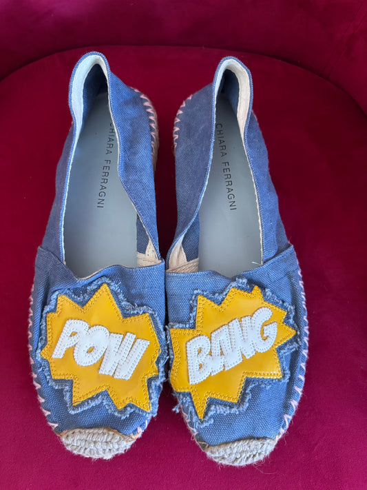 Chiara Ferragni Denim Espadrilles EU 39 -UK 6