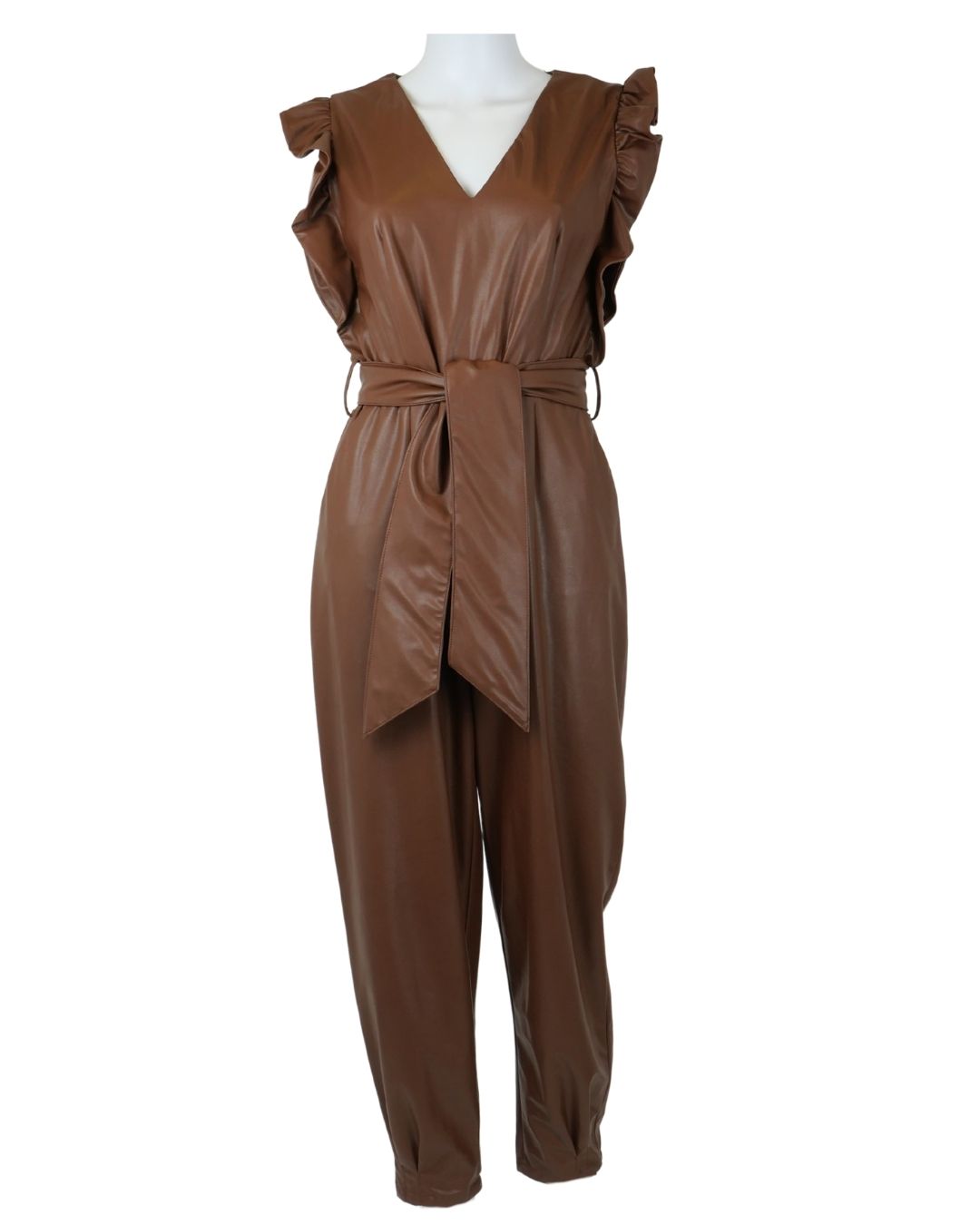 Forever Unique Brown Jumpsuit Size 8 