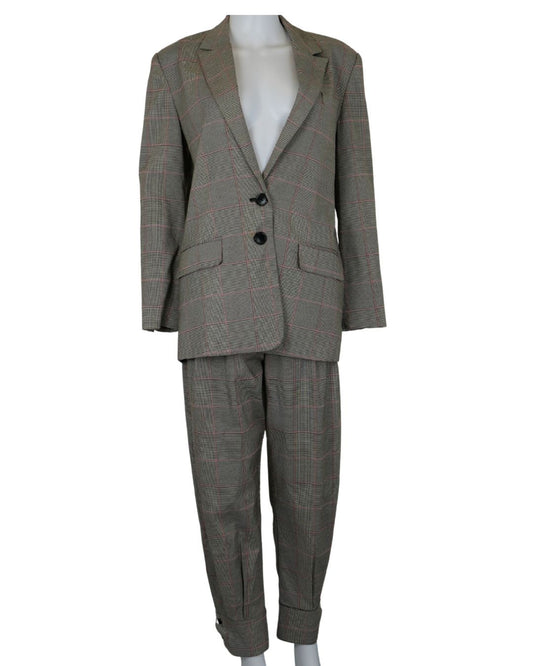 Forever Unique Beige Tweed Suit -Size - 8 - New No Tags