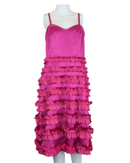 Enchanted By Ann Louise Roswald Pink Tiered Dress - Size - 14 - New Tags