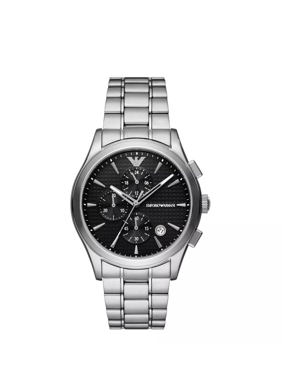Emporio Armani Paolo Black 42 mm Chronograph Watch - New in box 