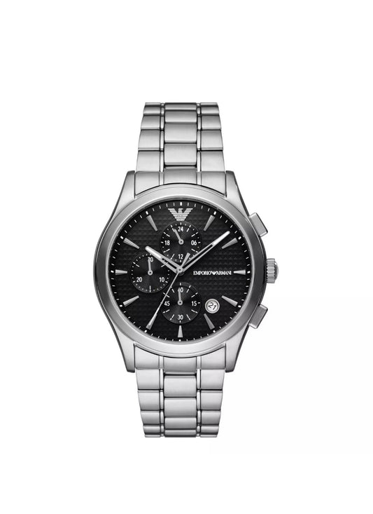 Emporio Armani Paolo Black 42 mm Chronograph Watch - New in box 
