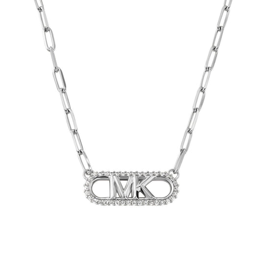 Michael Kors Silver Cubic Zirconia Necklace - New in box 