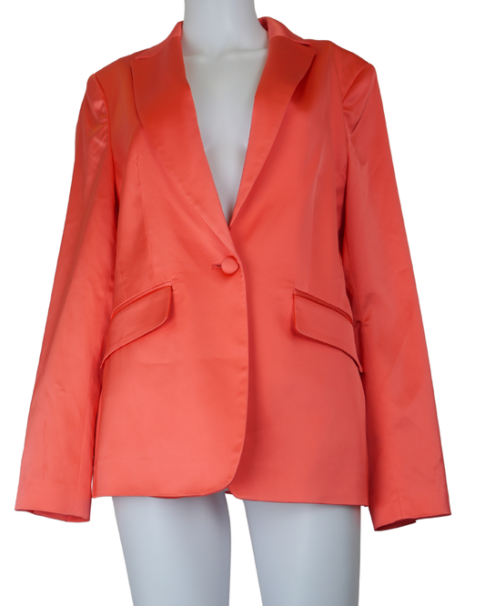 Coast Coral Satin Blazer – Size 12 – New - tags