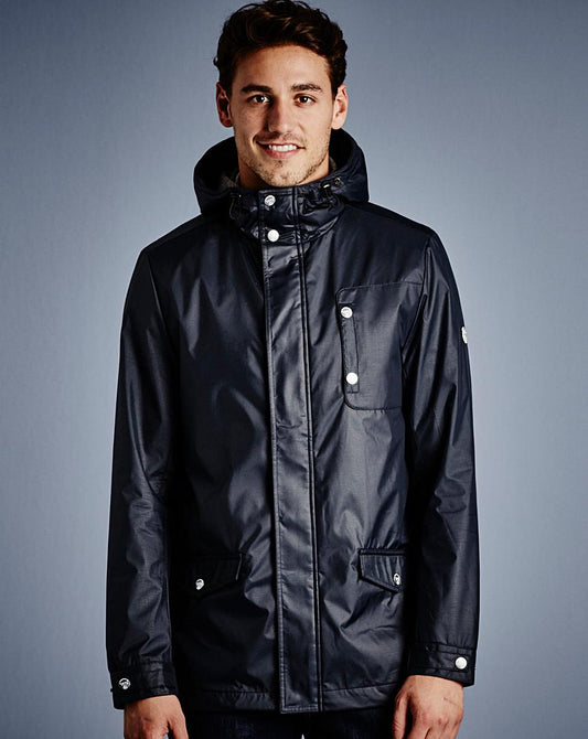 Le Breve Office Navy Hooded Jacket - Size - XL - New Tags