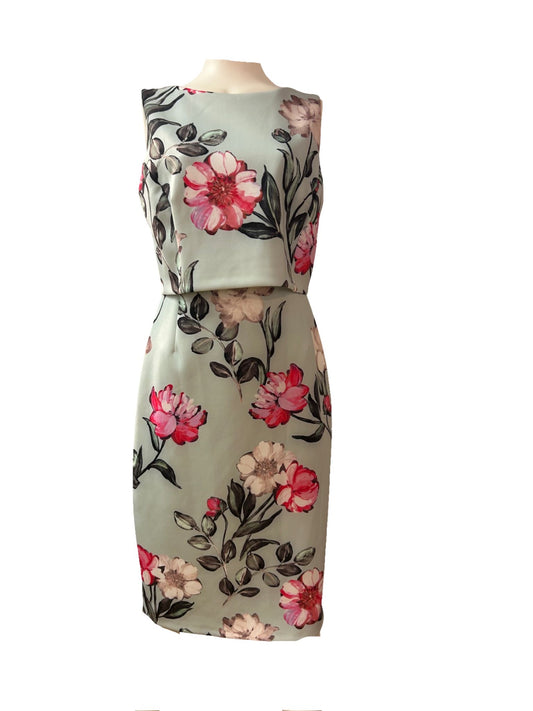 Phase Eight Floral Dress - Size -10 - Preloved 