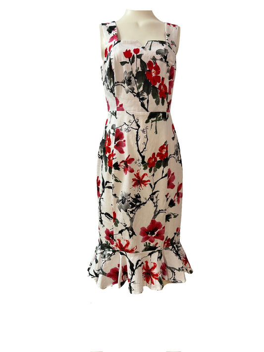 Joe Browns  White and Red Dress  - Size 10 _
