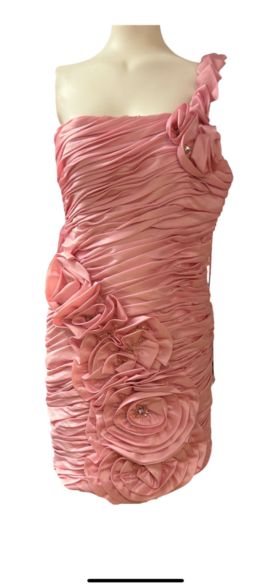 Gino Cerruti Pink Mini Cocktail Dress - New Tags - Size - L
