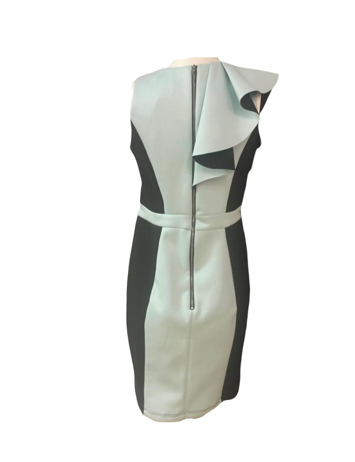 Definitions Light Blue and Black Sleeveless Cocktail Dress - Size -  12-   New Tags