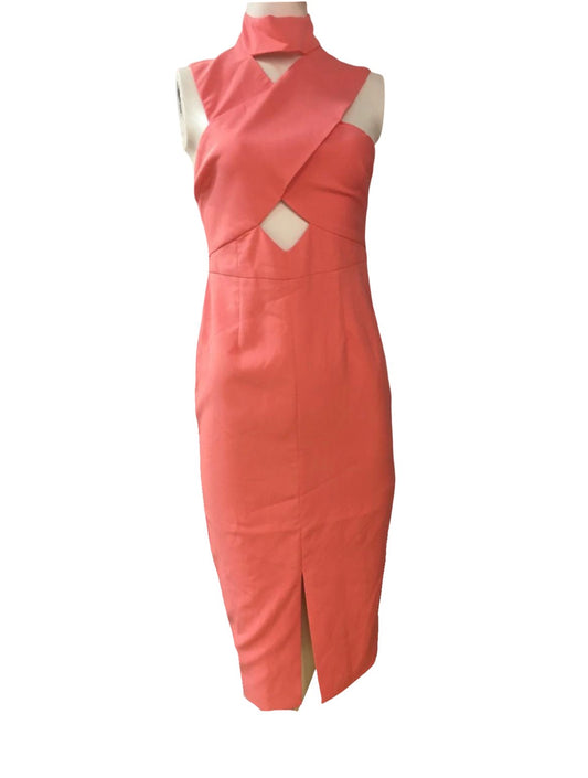 Lavish Alice Coral  Sleeveless Dress - Size -8 - New Tags