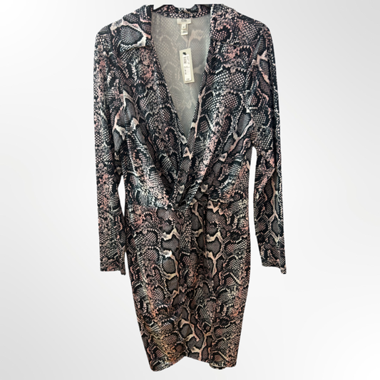 River Island Wrap Print Dress - Size -16 - New Tags
