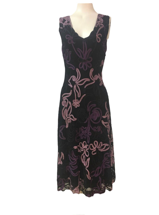 Phase Eight Purple Dress - Size - 10- Preloved 