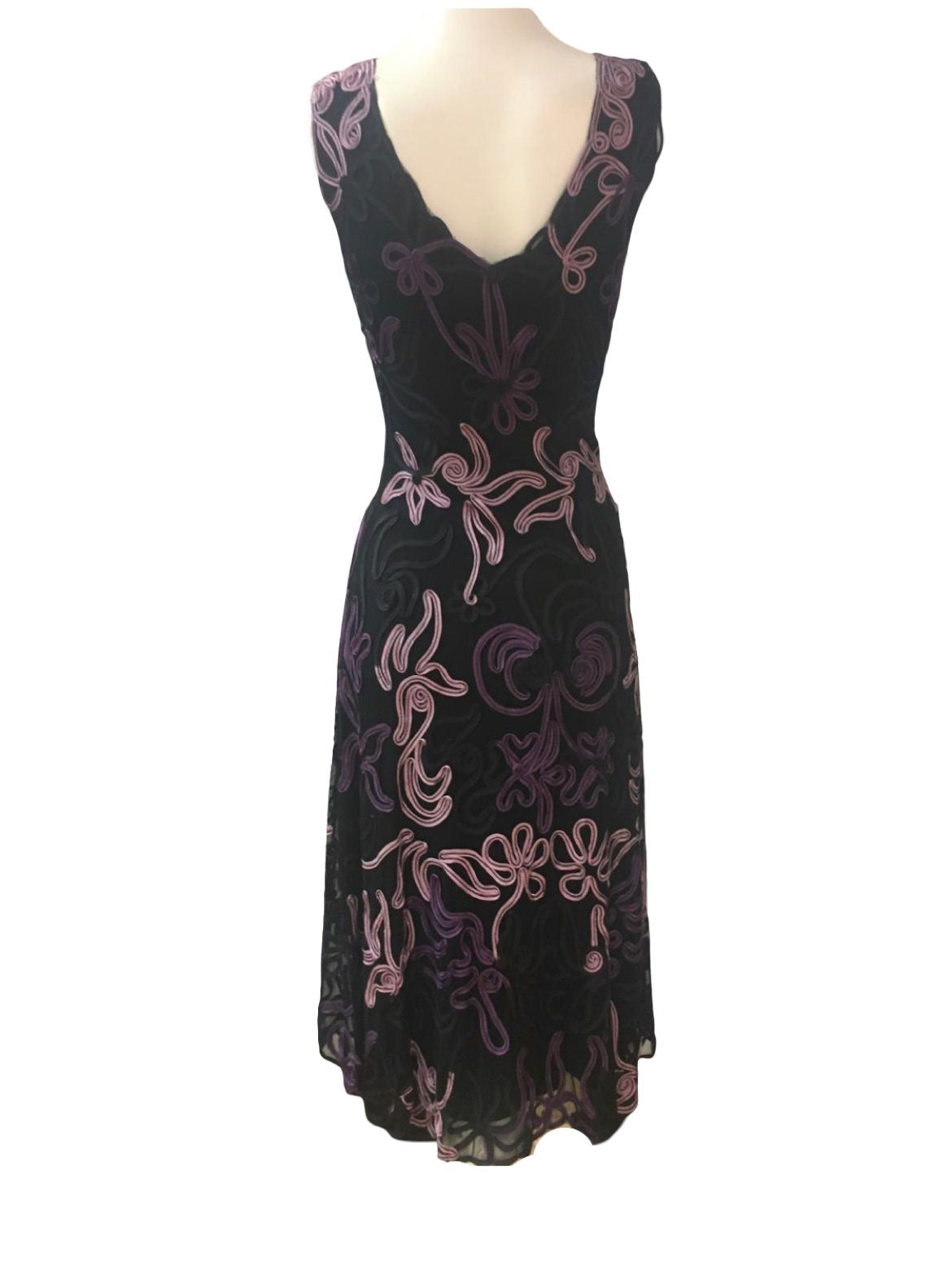 Phase Eight Purple Dress - Size - 10- Preloved 