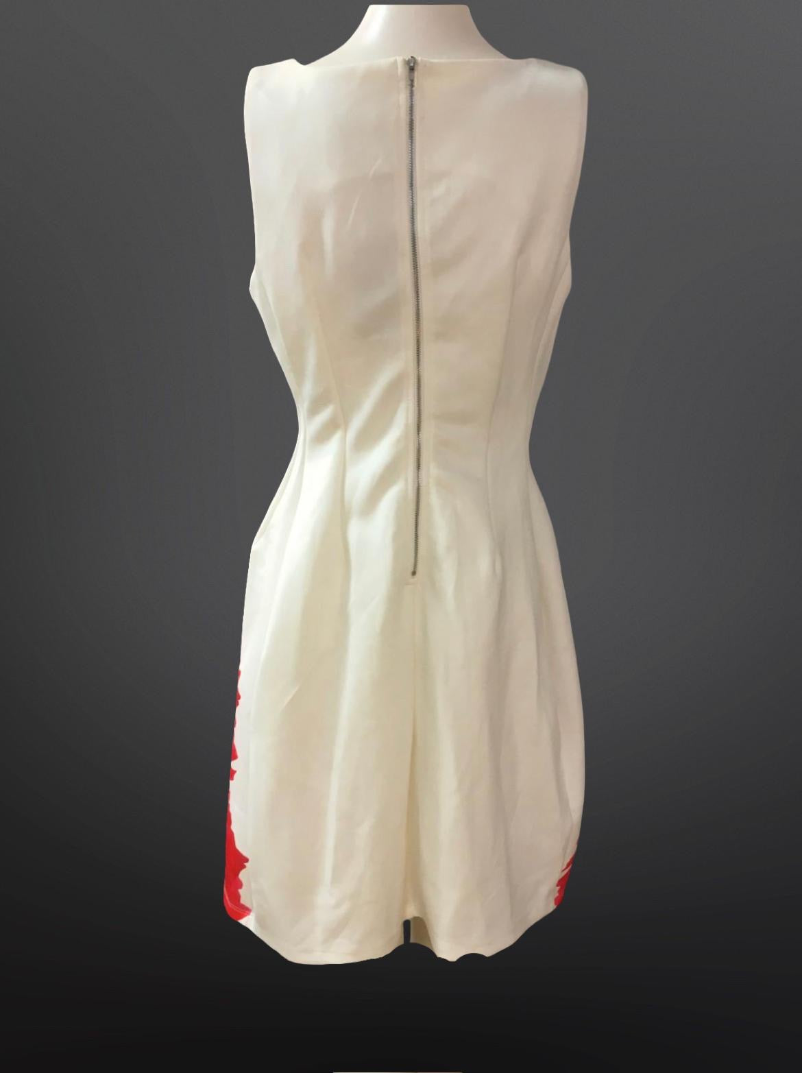 Jeuvre Red and White Dress - Size -14 - New Tags
