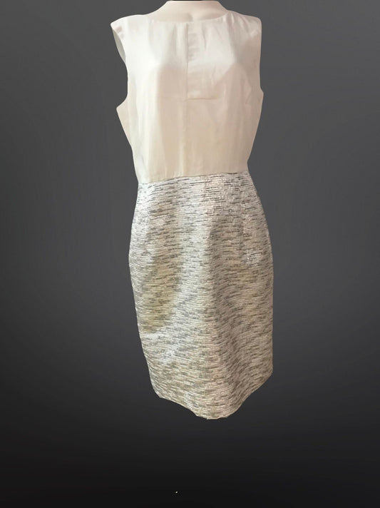 M & S White Mix Dress - Size - 12 -New Tags