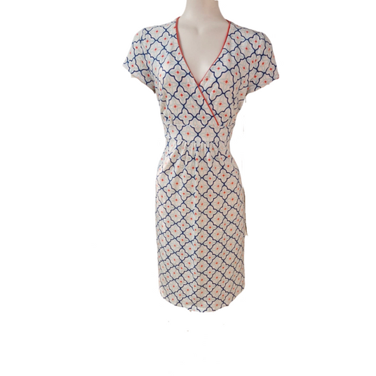 Boden Geometric Dress - Size - 14 R - Preloved 