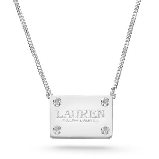 Lauren Ralph Lauren Silver Crystal Necklace - New tags