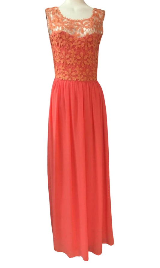 Club L Coral Evening Dress - Size 14 - New with Tags