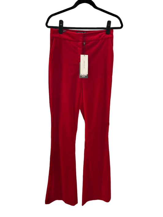 Karen Millen Red Velvet Trousers - Size 10 - New with Tags